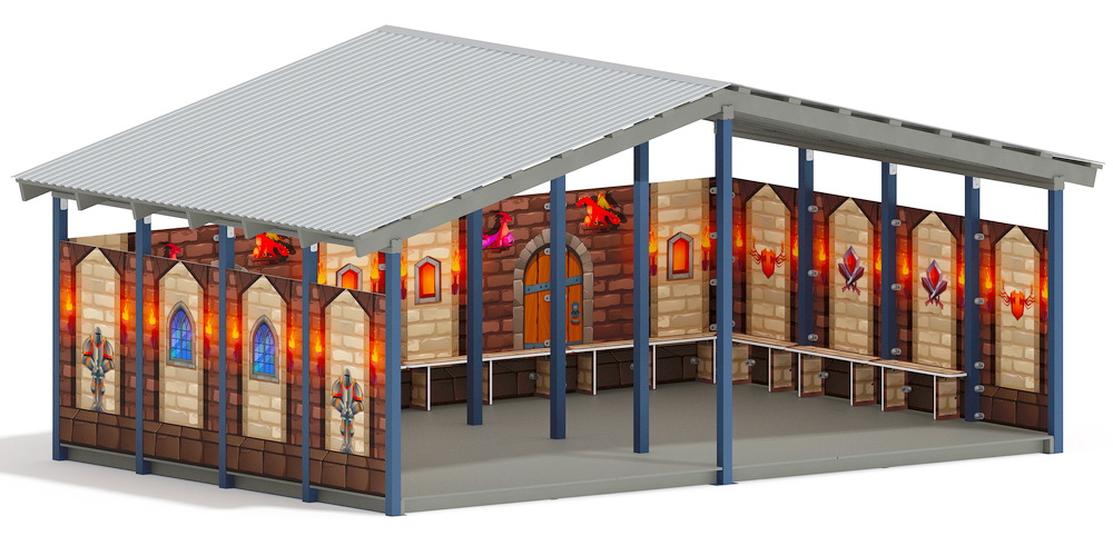 Теневой навес (Замок. Средневековый) МФ 70.6.4-11