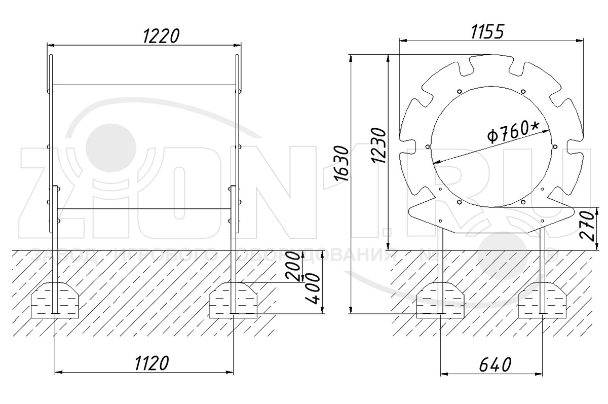 Лаз ZION Труба-Одуванчик (ЭЛ025)