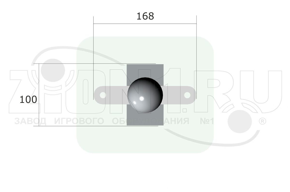 Столб металлический круглый ZION 57х1200 (ОГД019)