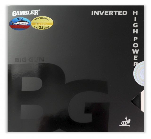 Накладка на ракетку для настольного тенниса GAMBLER Big gun hard 2,1 black