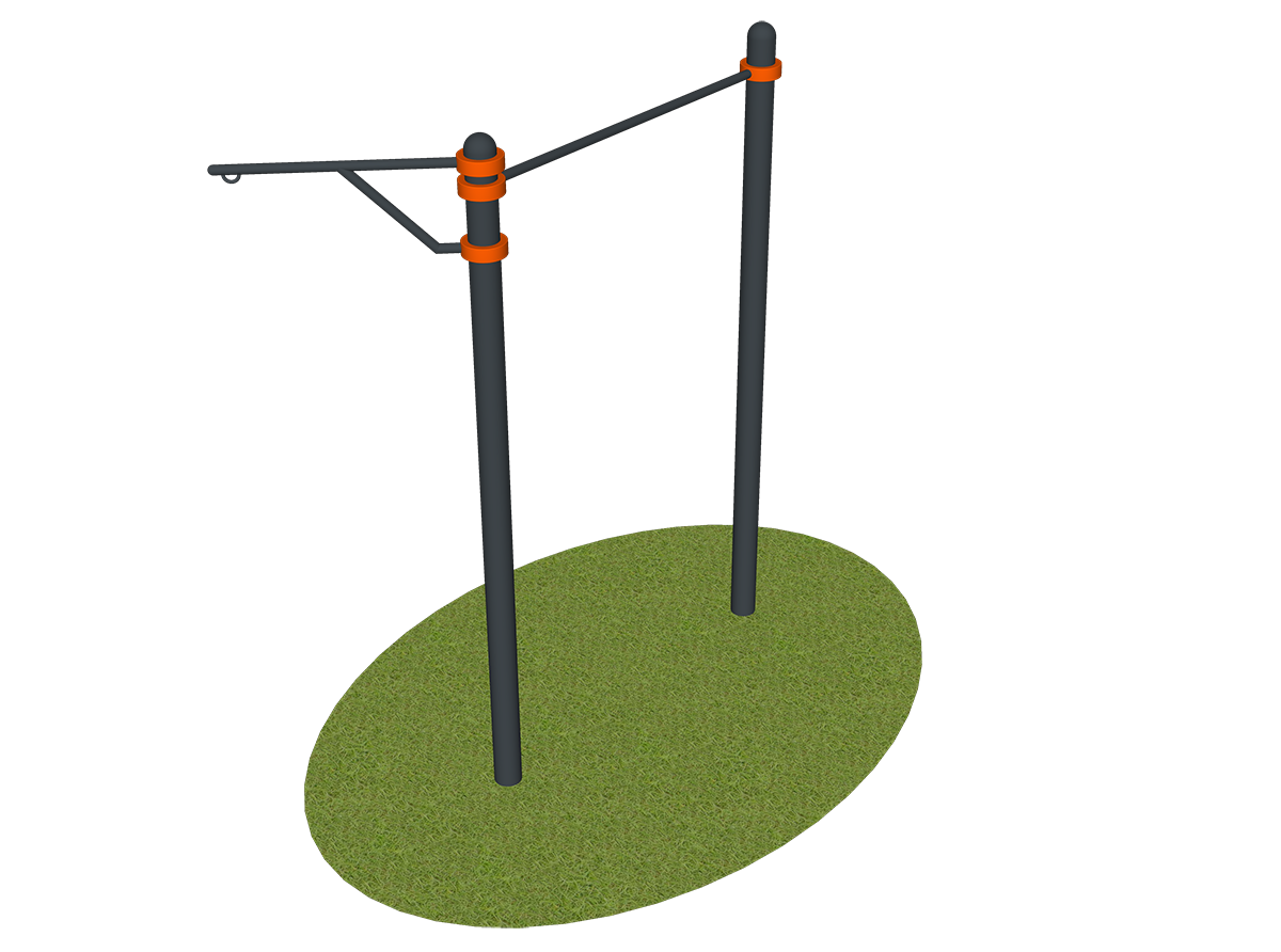 Турник уличный с кронштейном для груши XE2