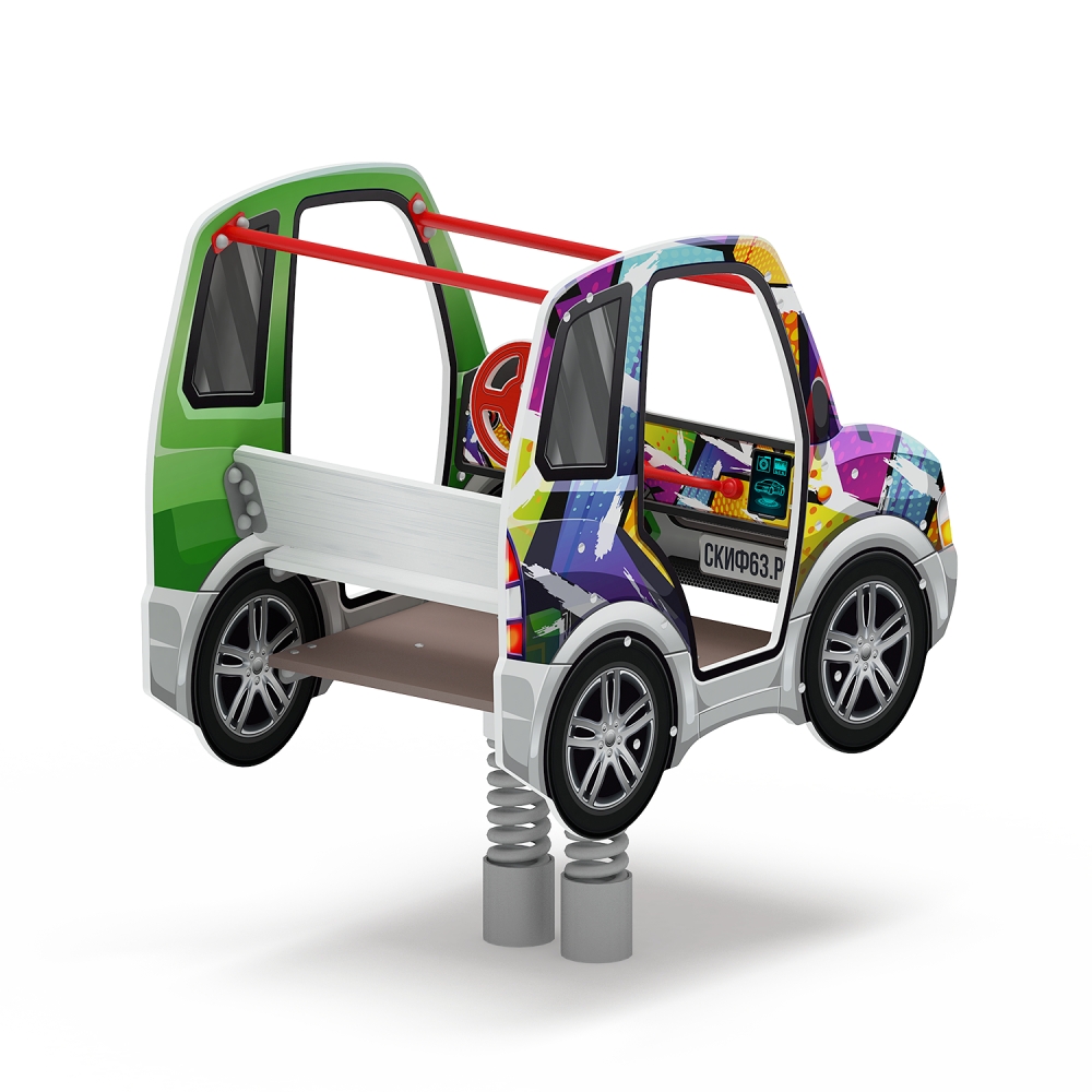 МАШИНКА качалка на пружине ИО 23.03.01-02