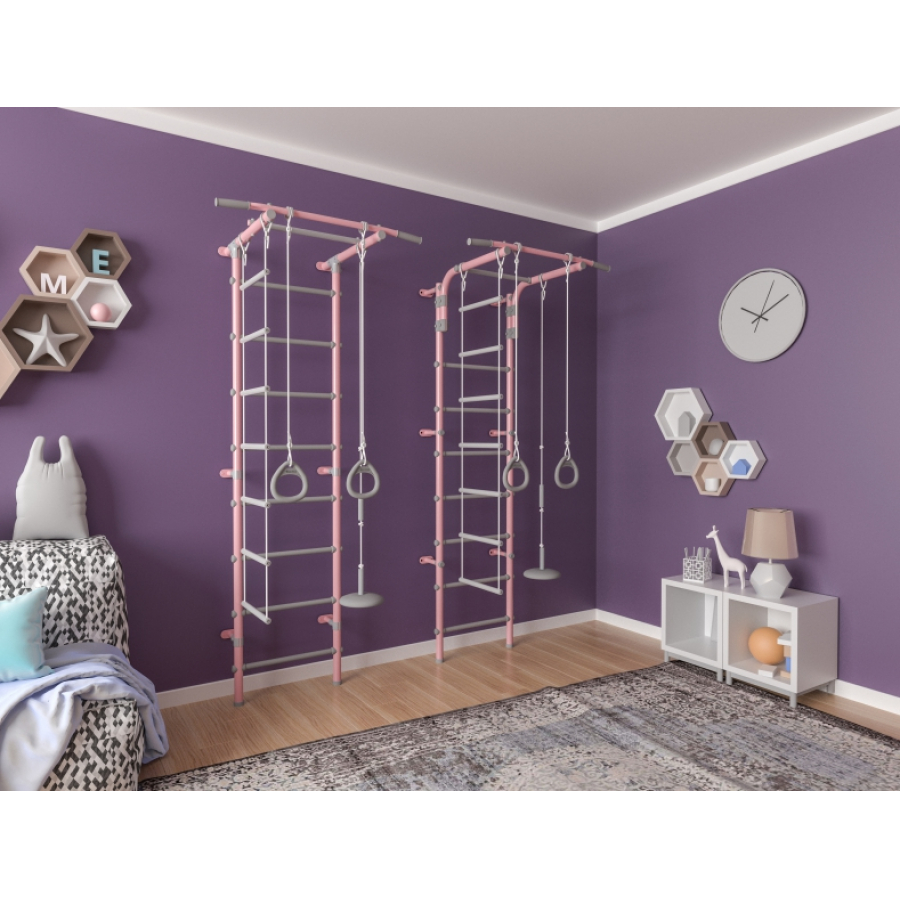 Шведская стенка Pastel 1 (бирюзовый-серый)