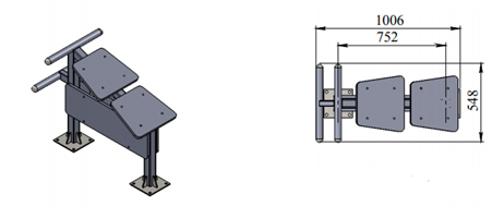 Уличный тренажер Скамья для пресса  Air-Gym YT42