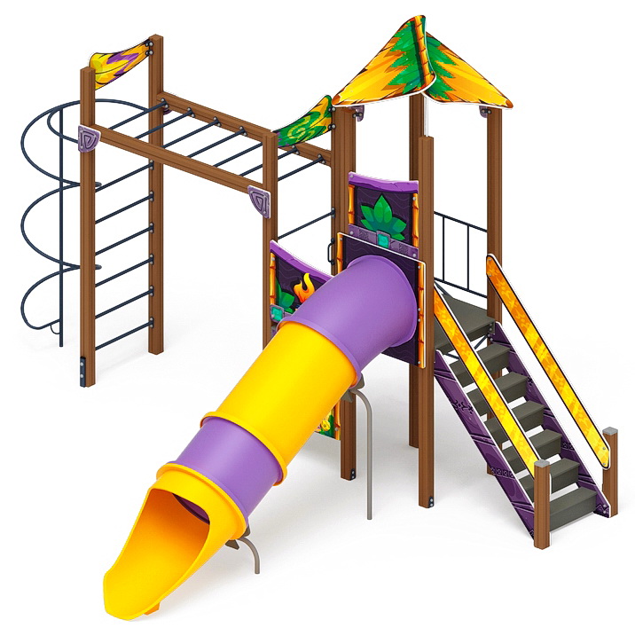 ВОЛШЕБНЫЙ ГОРОД детский игровой комплекс ДИК 2.19.04-01 (H=1500)