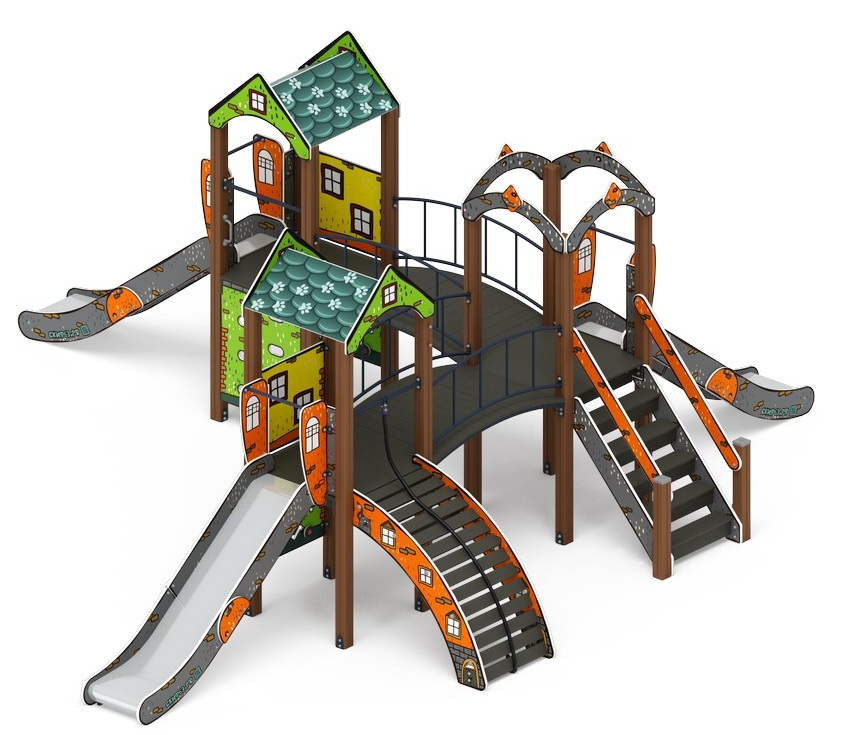 ГОРОДОК (Город) детский игровой комплекс ДИК 2.01.3.03-31 (Н=1200)