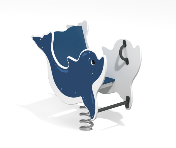 Качалка на пружине для детской площадки Дельфин КБ-53