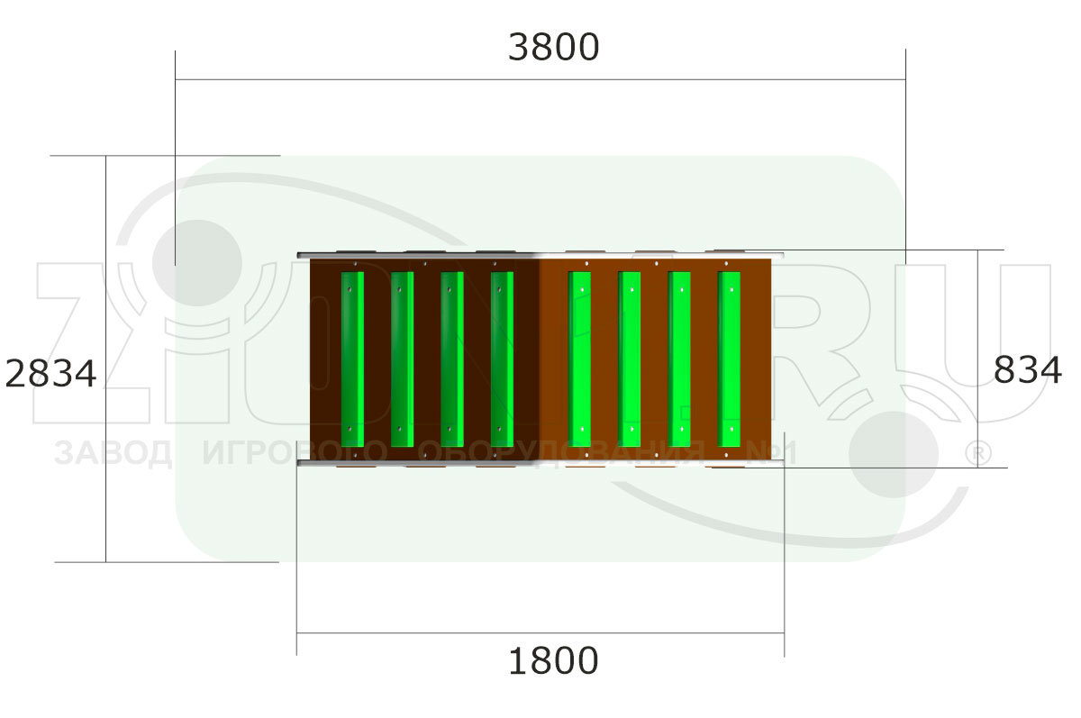 Лесенка-лаз ZION Вулкан (ЭЛ039)