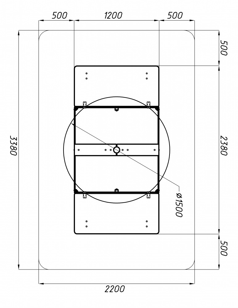 Песочница АЗБУКА с крышкой и грибком ИО 5.01.10-01
