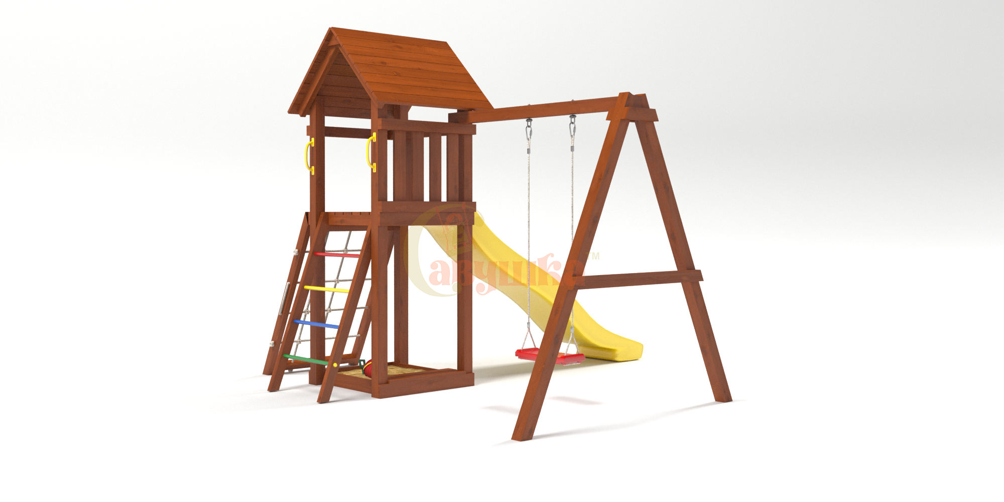 Детская площадка Савушка Мастер-7 (Махагон)