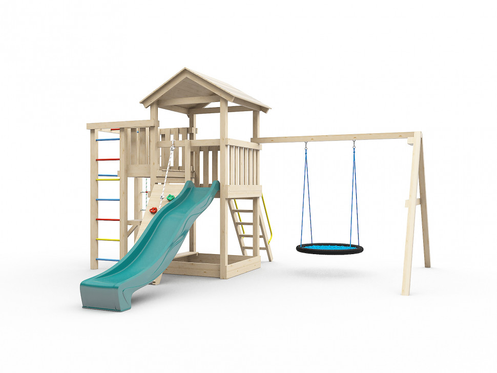 Детская игровая площадка Лео с гнездом (без покраски)