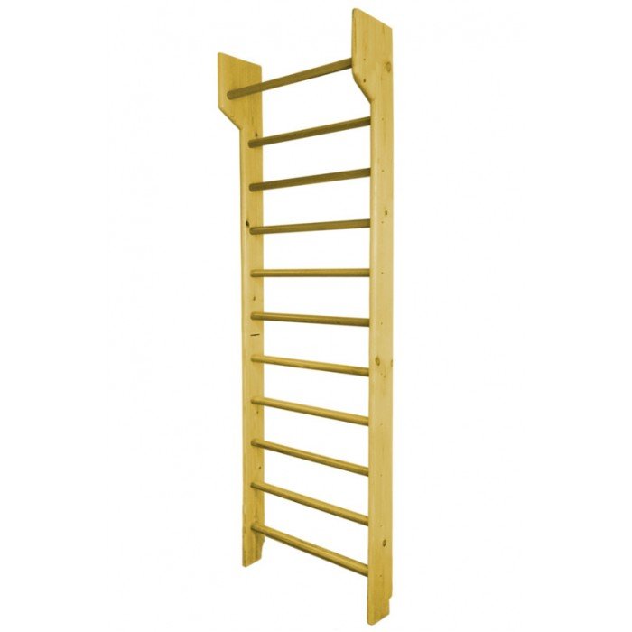 Деревянная шведская стенка с турником Сосна-Береза 260см