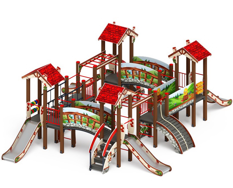 В ГОСТЯХ У СКАЗКИ детский игровой комплекс ДИК 1.05.01-08.С (H=900)