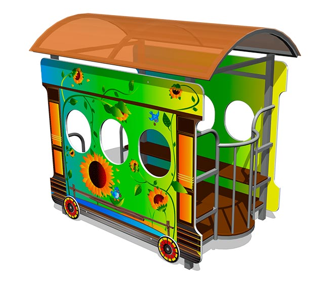 Игровой макет ZION Вагон, разные цвета