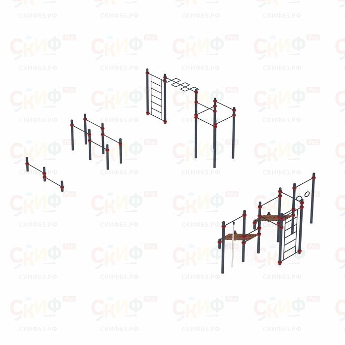 Уличный атлетический комплекс ВОРКАУТ 33 (108)