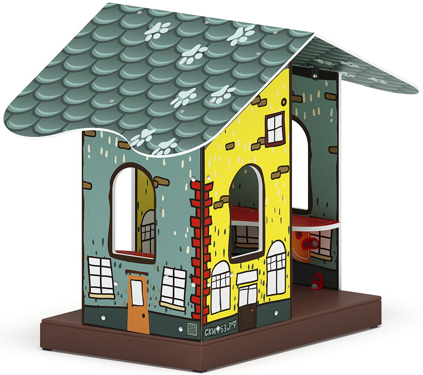 ДОМИК МИНИ тип 1 (Город) для детской площадки МФ 10.01.10-01