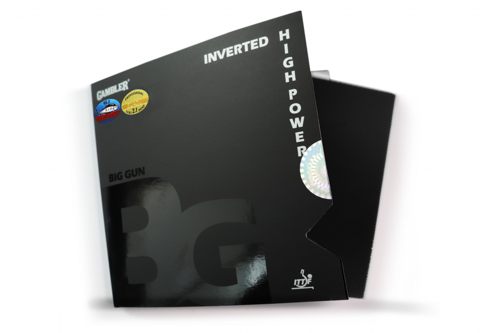 Накладка на ракетку для настольного тенниса GAMBLER Big gun hard 2,1 black