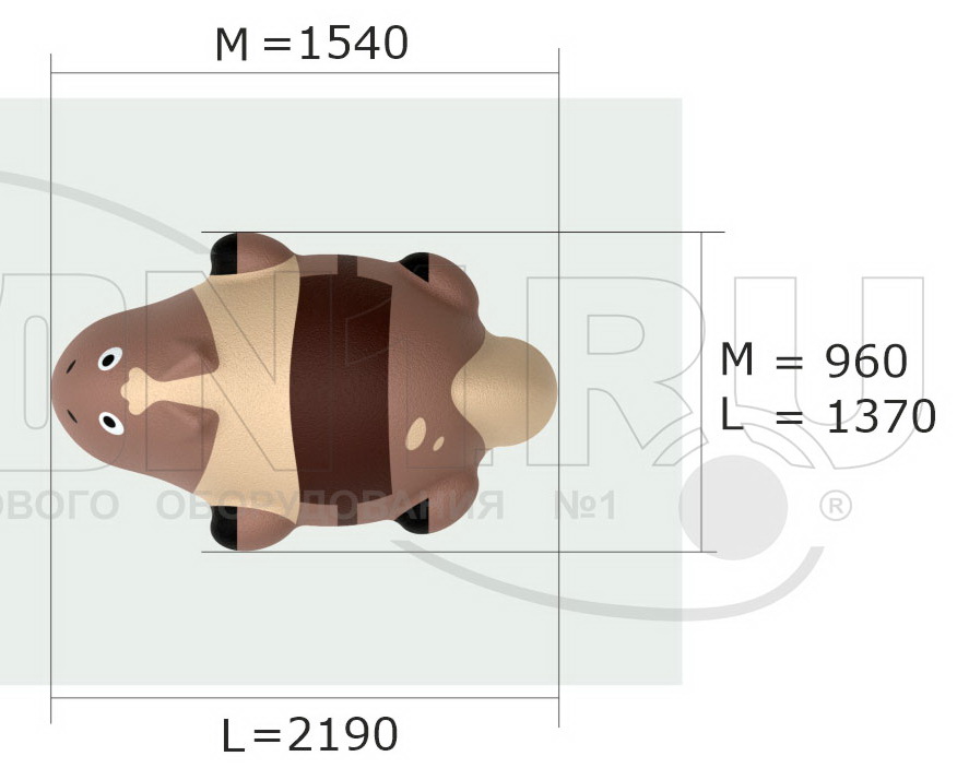 Резиновая фигура ZION Лошадка (для парков и детских площадок)