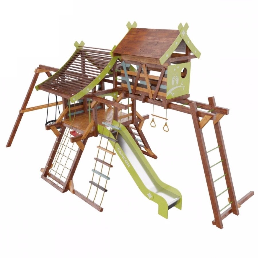 Детская игровая деревянная площадка ХИЖИНА АКВИТАНИЯ Самсон