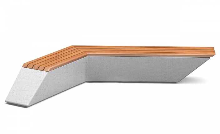 Скамья бетонная С-94-8 (Зигзаг)