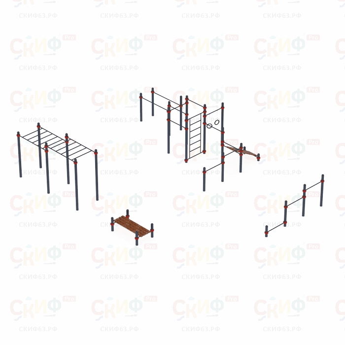 Уличный атлетический комплекс ВОРКАУТ 35 (89)