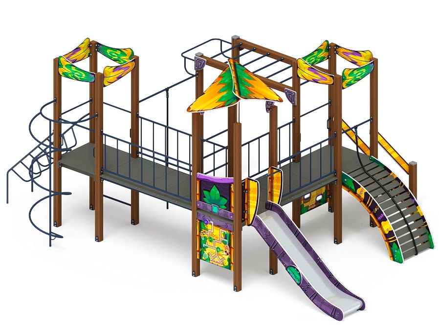 ВОЛШЕБНЫЙ ГОРОД детский игровой комплекс ДИК 2.19.02-01 (H=1200)
