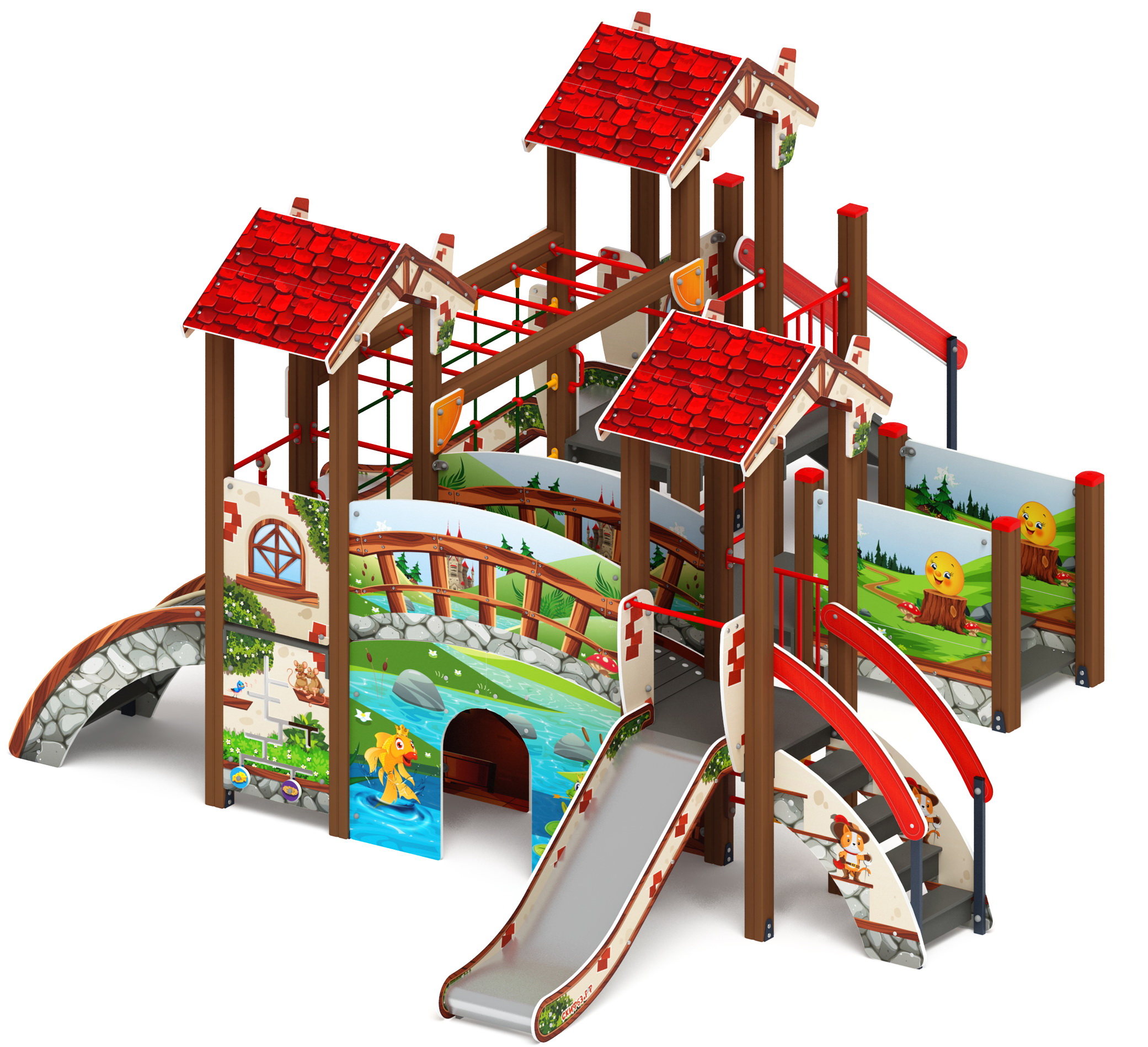 В ГОСТЯХ У СКАЗКИ детский игровой комплекс ДИК 1.05.01-09.С (H=900)