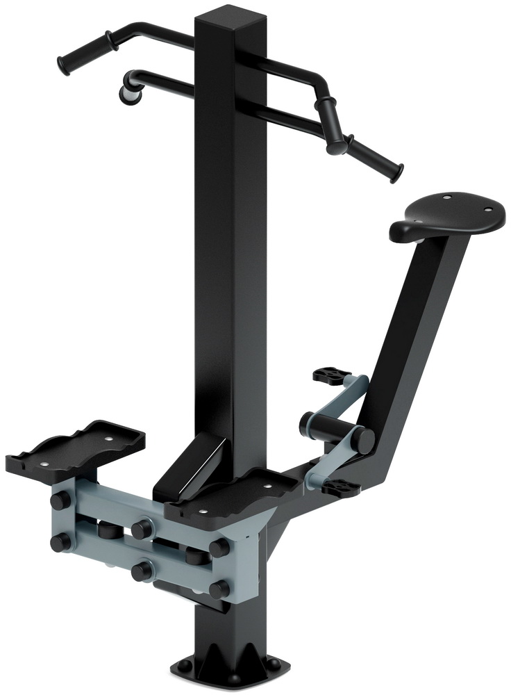 Тренажер уличный СТЕП+ВЕЛО (серый) СТ 018-13