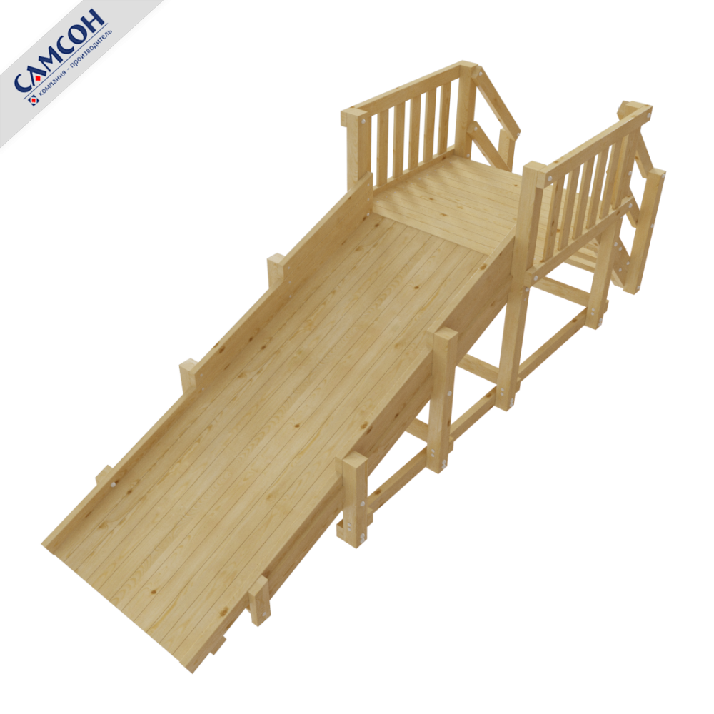 Детская зимняя горка УРАЛ Самсон