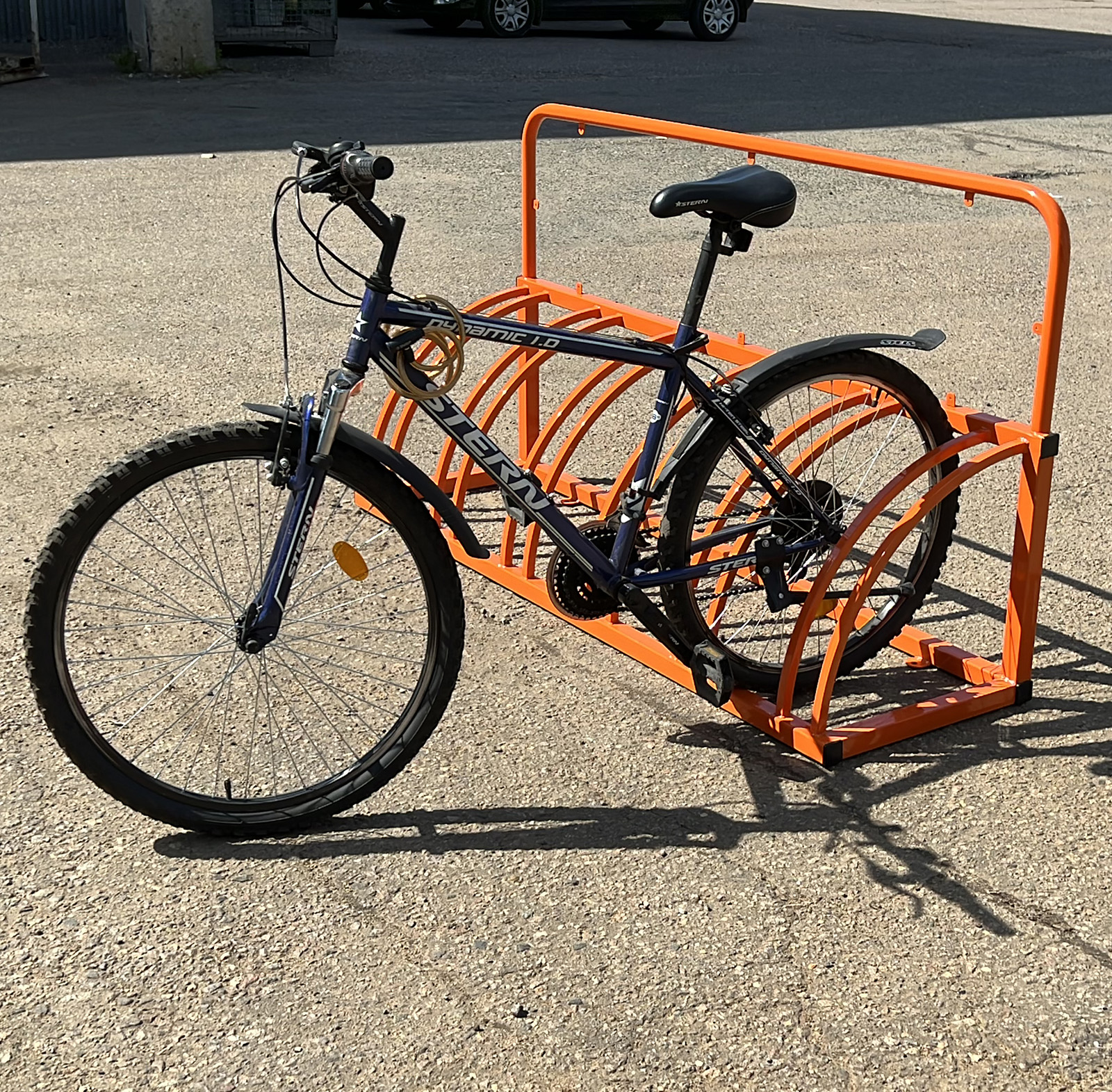 Велопарковка Оптима-1 рекламная на 6 мест