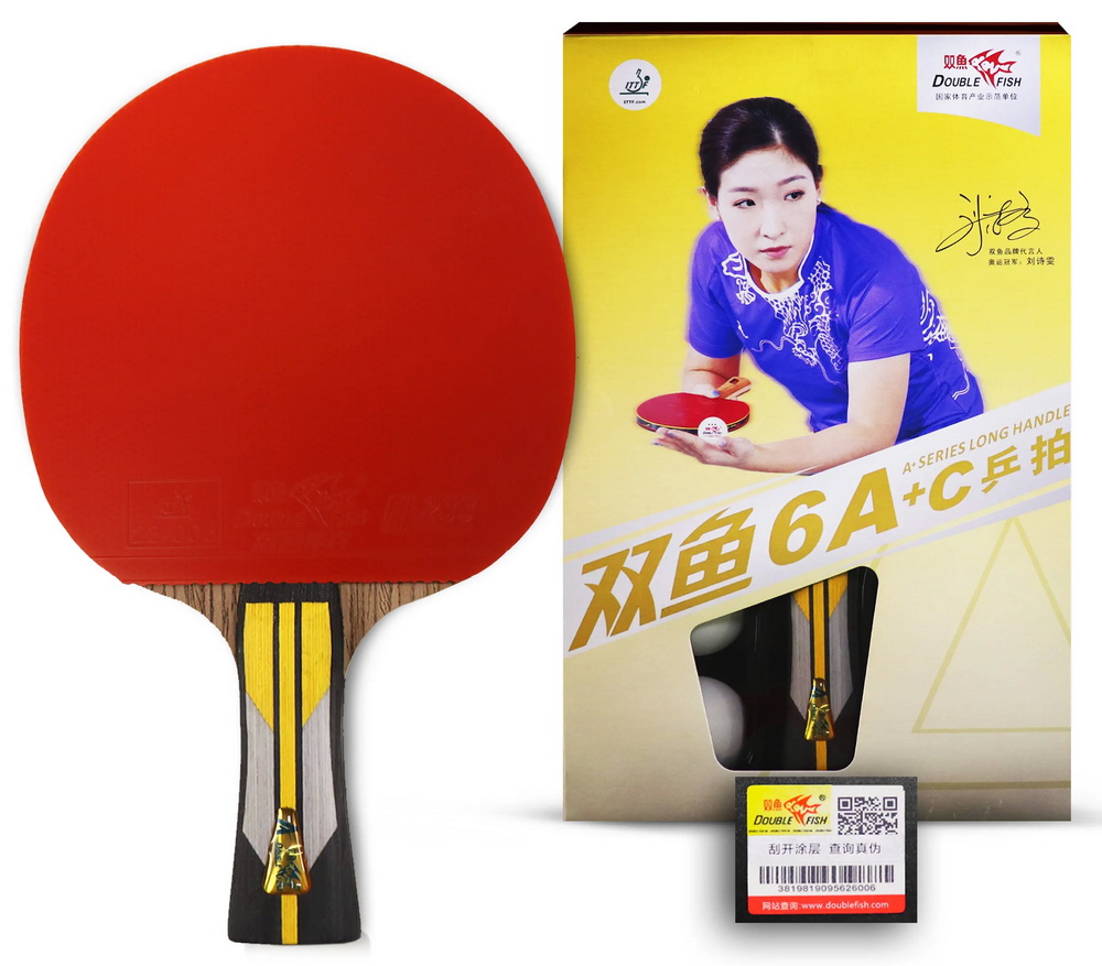 Ракетка для настольного тенниса DOUBLE FISH (6A+C серия)