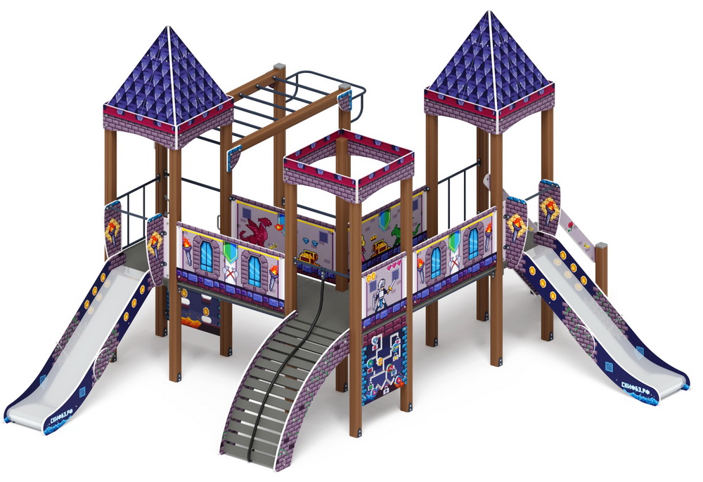 ЗАМОК детский игровой комплекс ДИК 2.18.02-03 (H=1200)