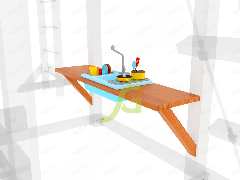 Дополнительный столик с детской игровой кухней IgraGrad