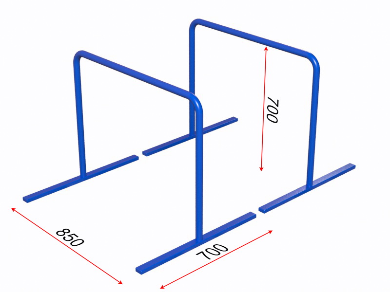Брусья напольные (хайлетсы) (04.115)