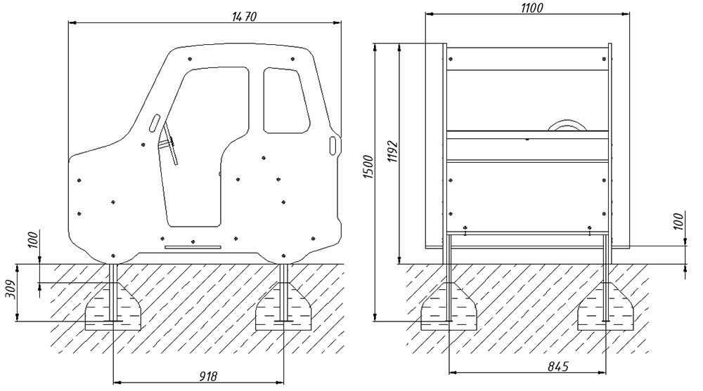 Игровой макет ZION Машина Полиции (ИМ246)