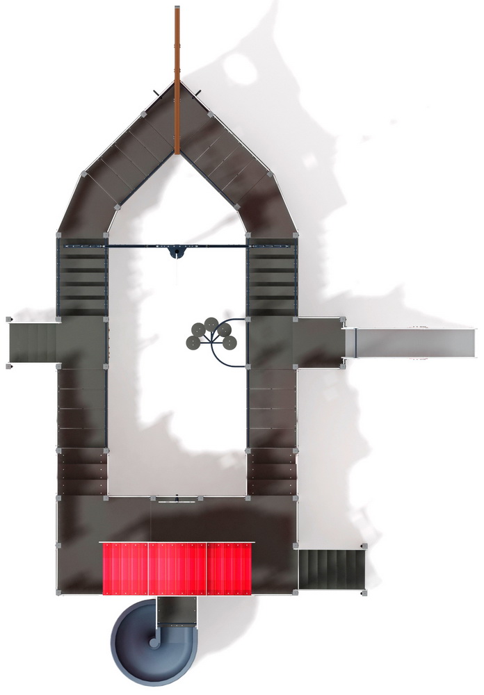 ФРЕГАТ детский игровой комплекс ДИК 2.03.3.04-10 (H=2000, H=1500)