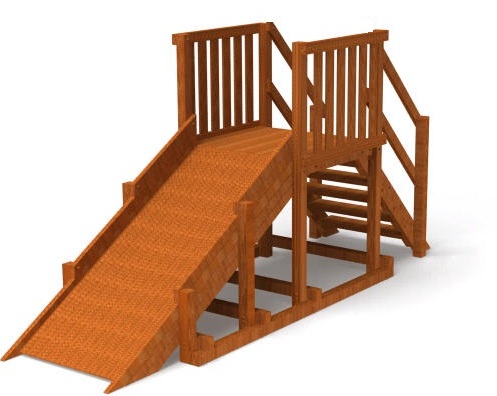 Горка деревянная "Урал"