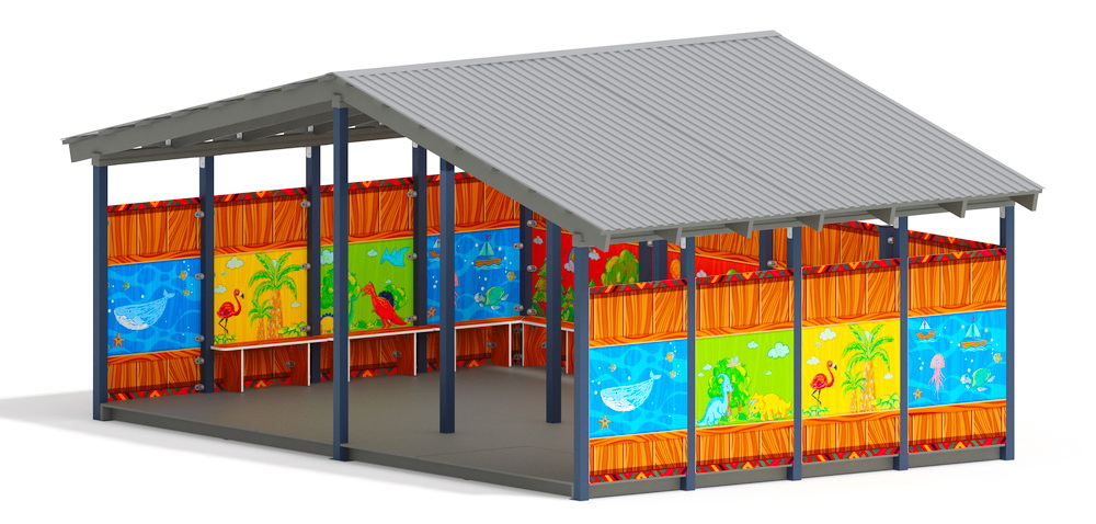 Теневой навес (Карандаши) МФ 70.6.4-09