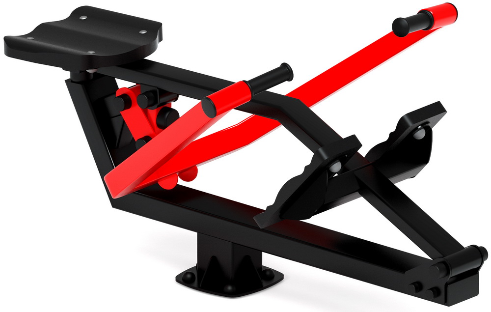 Тренажер уличный ГРЕБЛЯ (красный) СТ 008-11.П