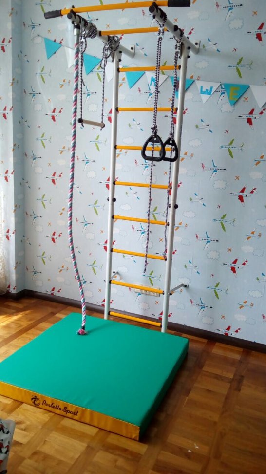 Детский спортивный комплекс ДСКМ "Карусель S1" ЭКОНОМ (ДСКМ-2С-8.00.Г3.490.01-13) белый антик/золото