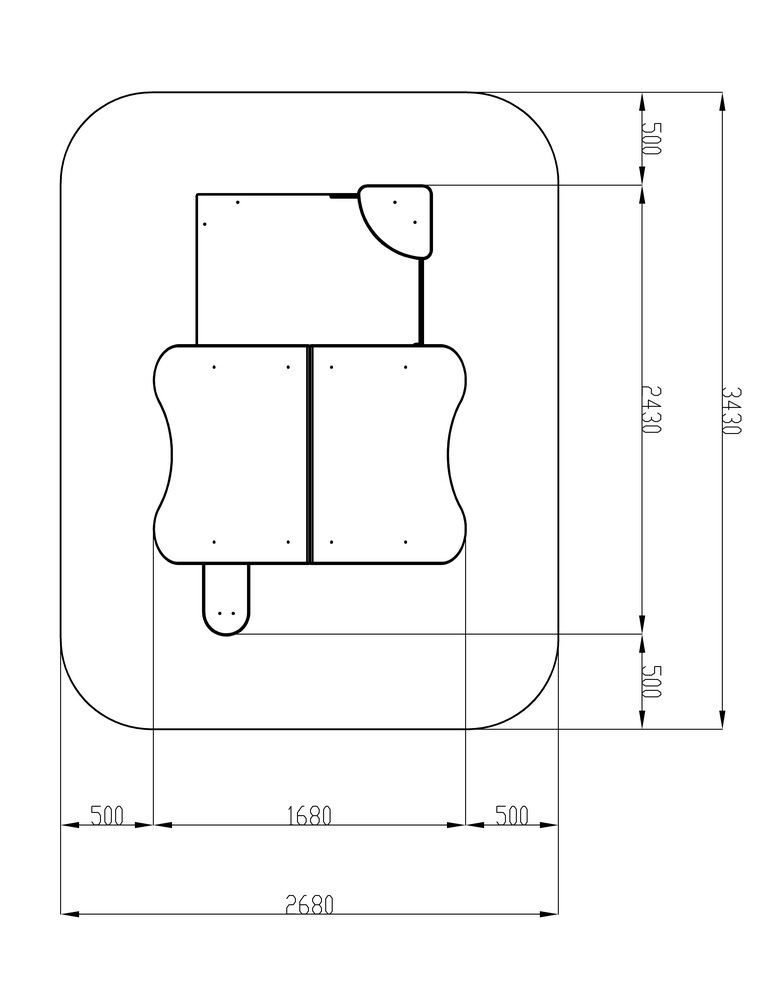 ДОМИК МИНИ тип 3 (Эко) для детской площадки МФ 10.01.12-03