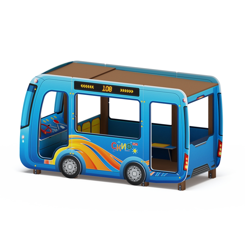 Беседка АВТОБУС для детской площадки МФ 10.03.13