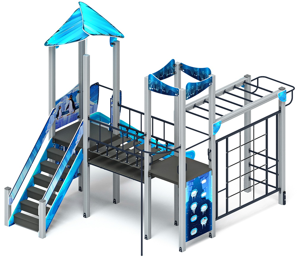 ВОЛШЕБНЫЙ ГОРОД детский игровой комплекс ДИК 2.19.05-02 (H=1500)