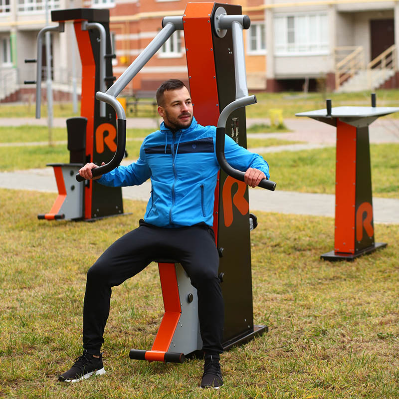 Тренажер уличный ЖИМ ОТ ГРУДИ  Romana 207.19.10