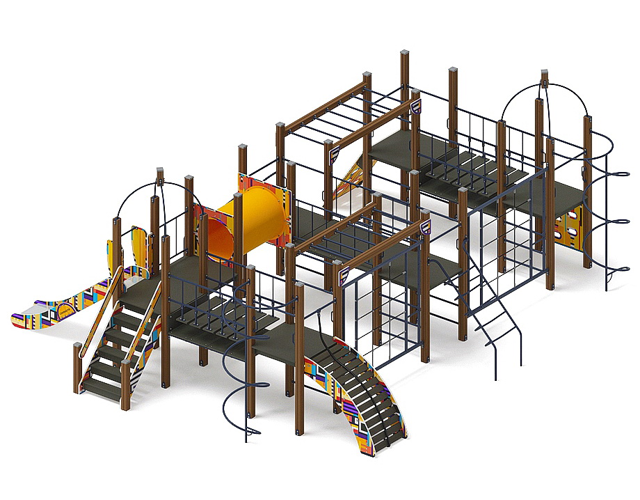 СПОРТ (Ритм) детский игровой комплекс ДИК 2.06.01-01 (H=1200)