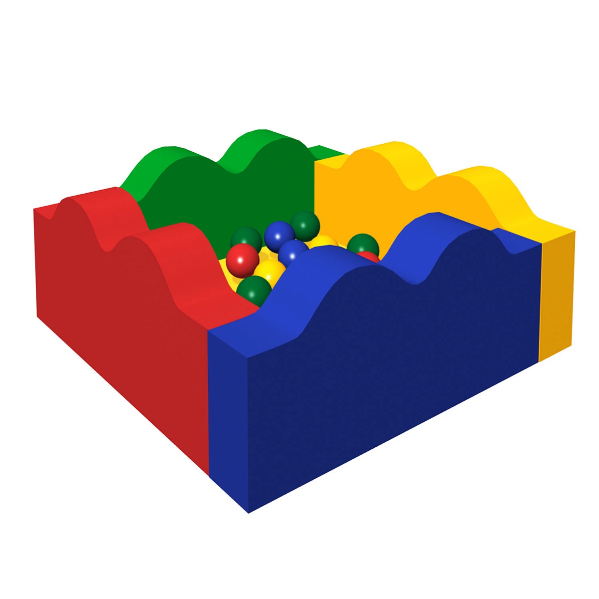 Сухой бассейн с шариками ВОЛНА Romana (ДМФ-МК-06.14.00)