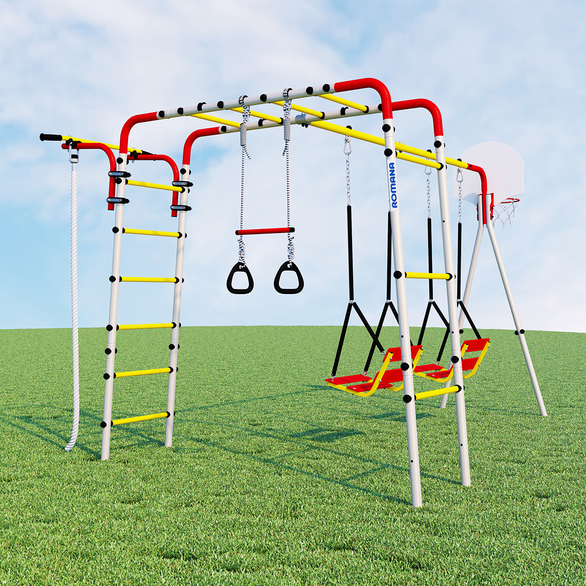 Детский спортивный комплекс для дачи Romana Акробат-2 (цепные качели)