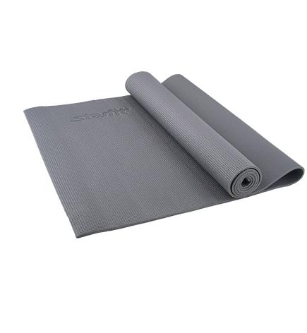 Коврик для йоги STARFIT FM-101 PVC 173x61x1,0 см, серый 1/10