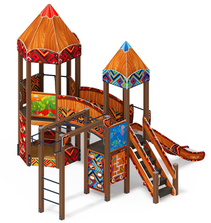 КАРАНДАШИ детский игровой комплекс ДИК 2.26.03-01.С (H=1200)