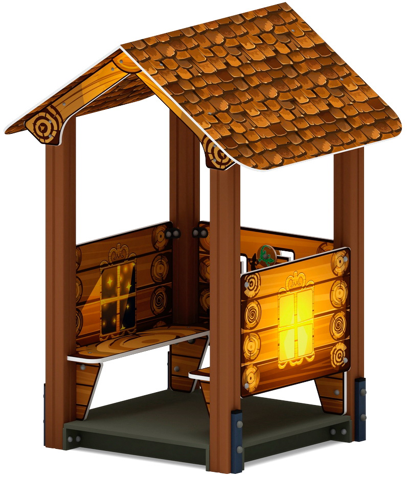 ДОМИК МАЛЫЙ 4 (Эко) для детской площадки МФ 10.01.04-02